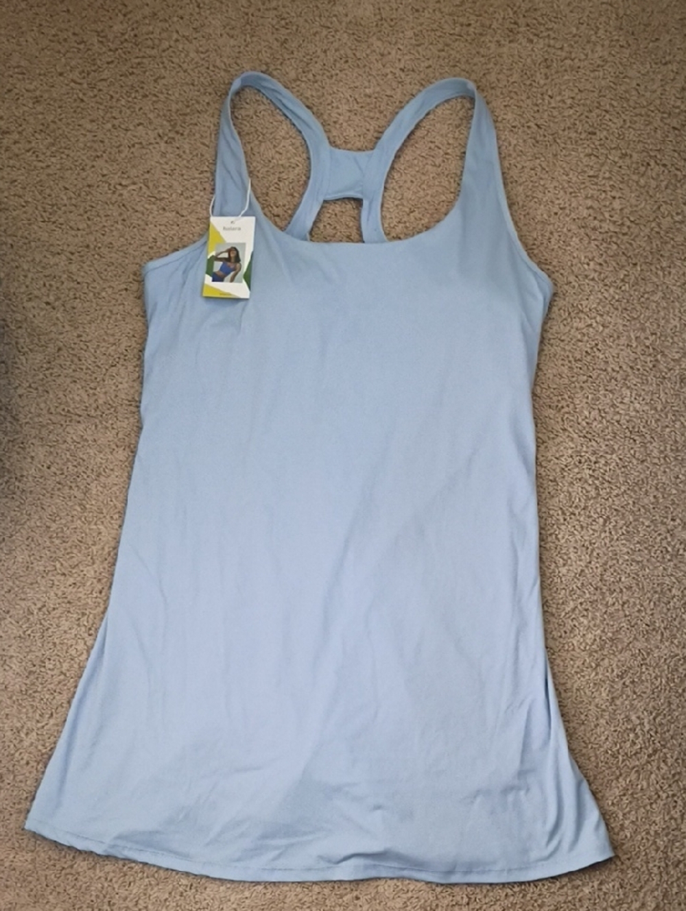 HALARA Sky Blue Racerback Jumpsuit Romper